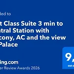 First Class 3 Min To Station With Balcony, Ac And The View On Palace Apartment